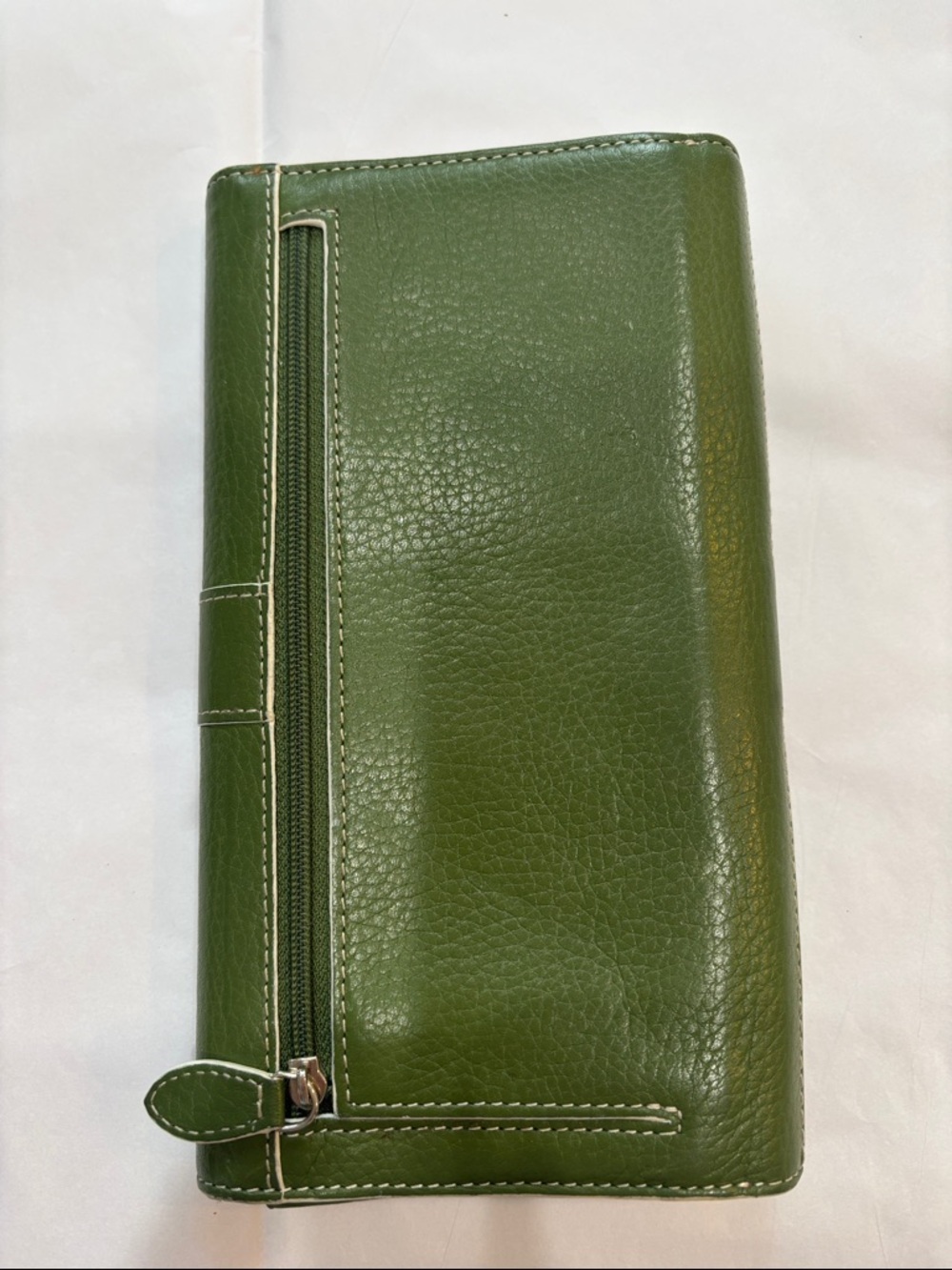 Etienne Aigner Green Leather Flap Wallet - Picture 3 of 6